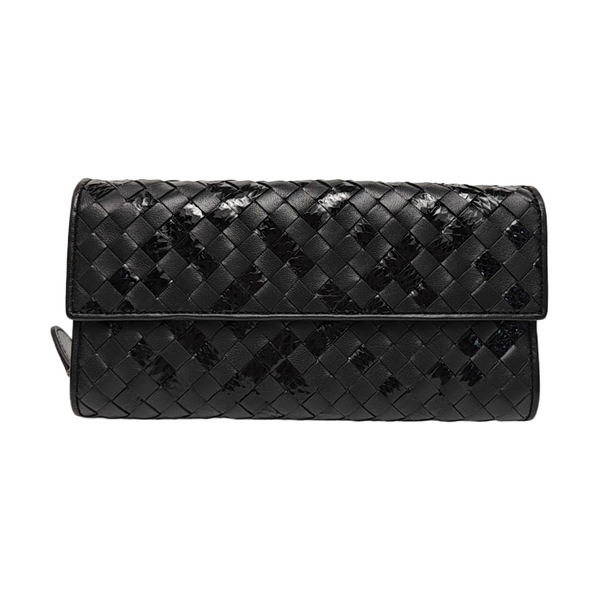 Olimpia Calfskin Black Wallet