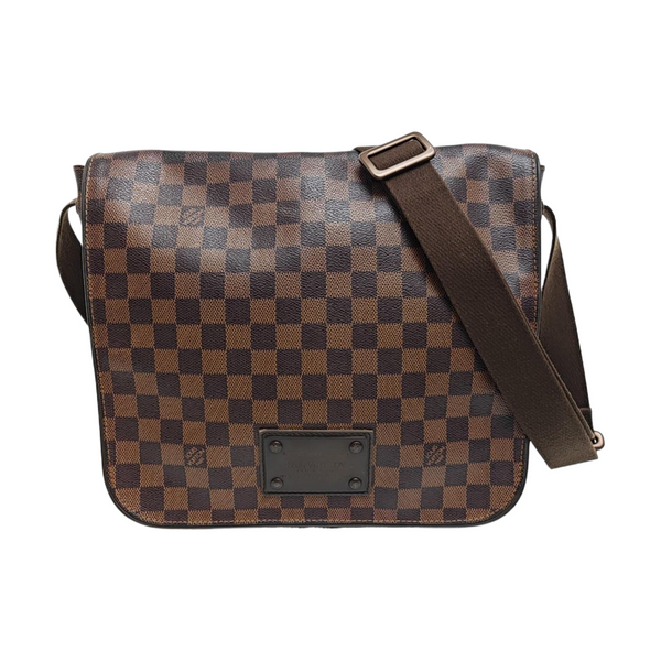 DISTRICT MM Damier Ebene Coated Canvas Brown