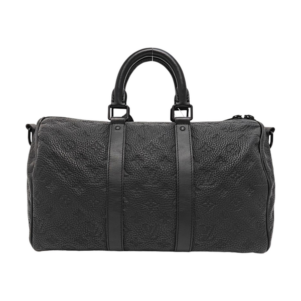 KEEPALL 35 Monogram Calfskin Black