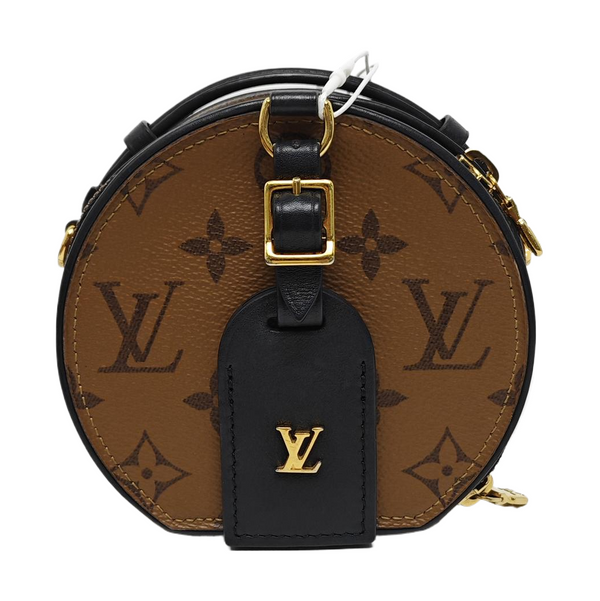 BOITE CHAPEAU Mini Monogram Coated Canvas Brown