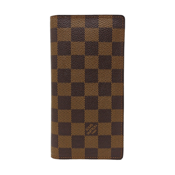 Damier Ebene Coated Canvas Wallet Brown