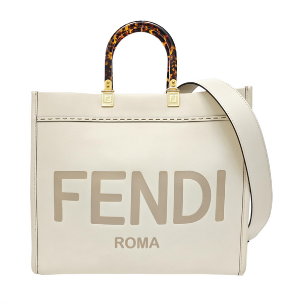 Sunshine Medium Calfskin White