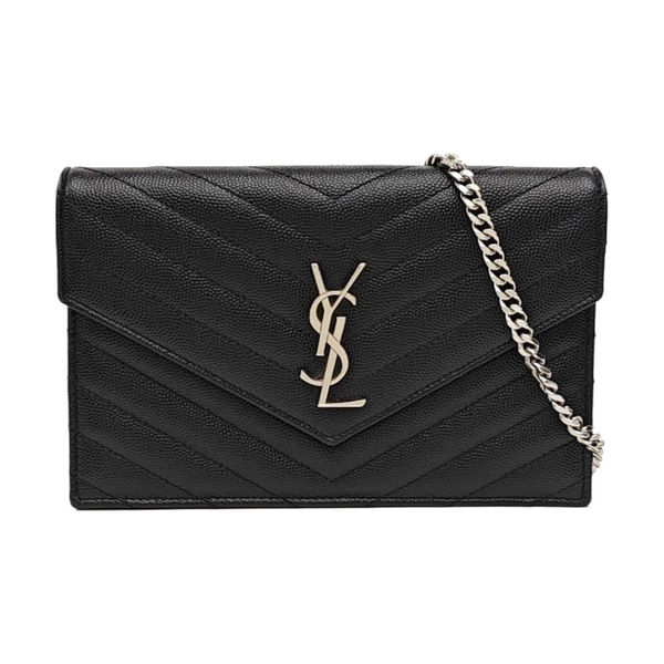 MONOGRAM WOC Chevron Calfskin Black