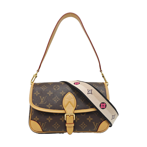 DIANE Monogram Coated Canvas Brown