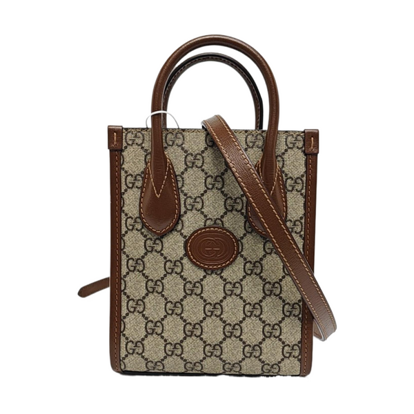 Retro Mini Monogram Coated Canvas Beige