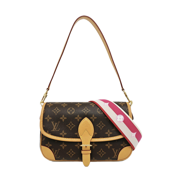 DIANE Monogram Coated Canvas Brown