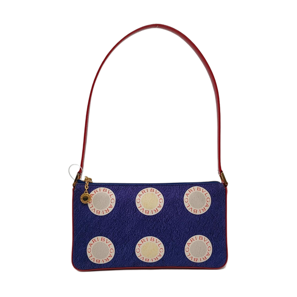 Fabric Shoulder Bag Blue