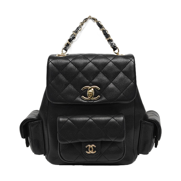DUMA Quilted Grained Calfskin Black