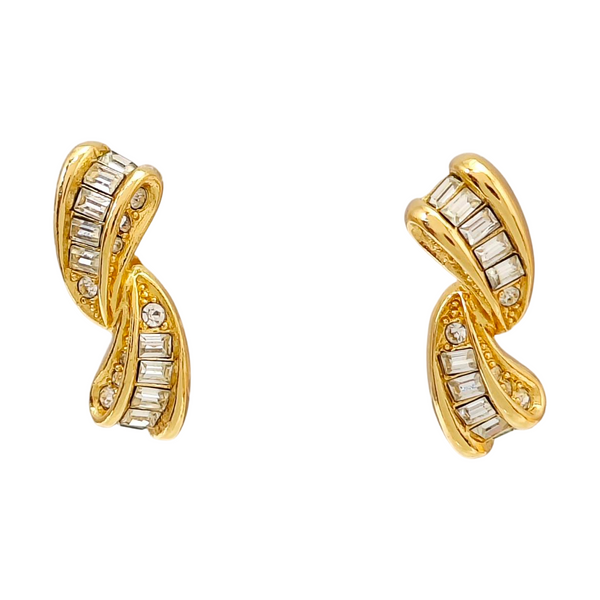 Metal Gold Stud Earrings