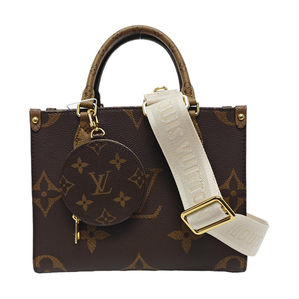 ONTHEGO PM Monogram Coated Canvas Brown