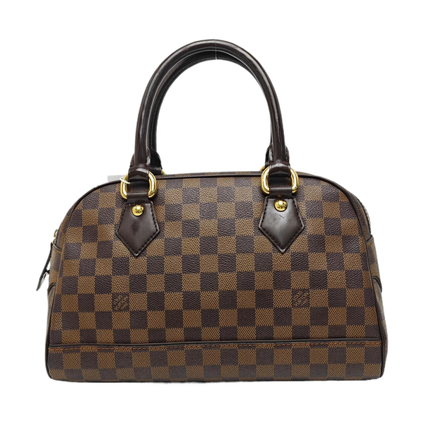 DUOMO Damier Ebene Coated Canvas Brown