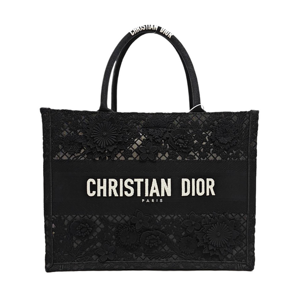 Book Tote Medium Canvas Black