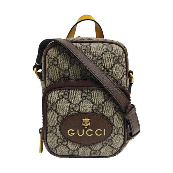 Neo Vintage Mini Monogram Coated Canvas Brown