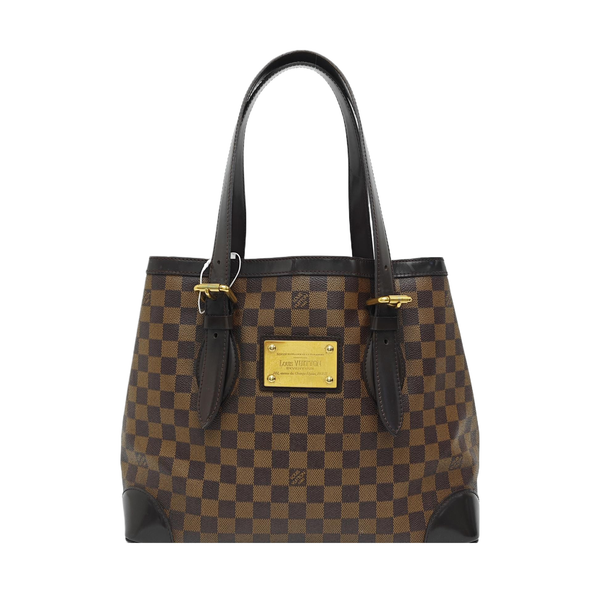 HAMPSTEAD MM Damier Ebene Coated Canvas Brown