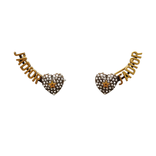 J'adior Metal Gold Earrings