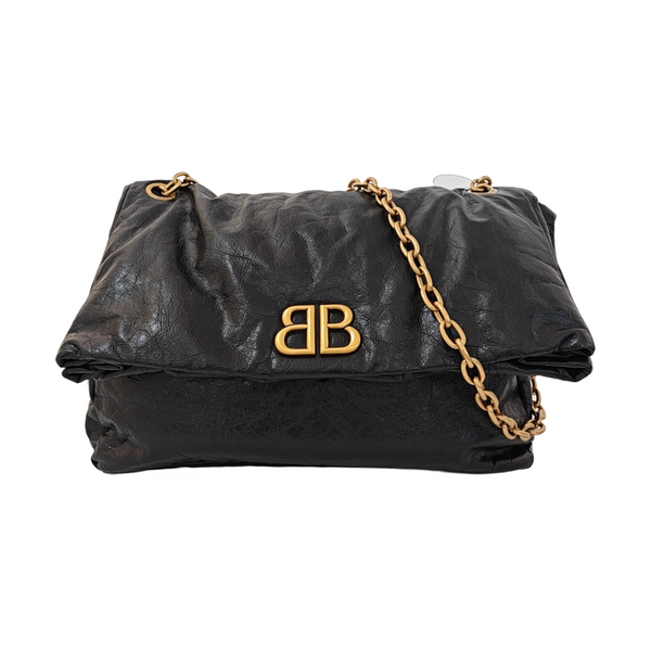 Monaco Large Calfskin Black