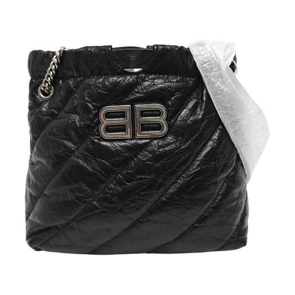Crush Quilted Calfskin Black
