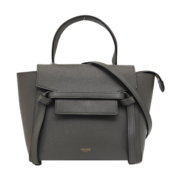 BELT Nano Calfskin Gray