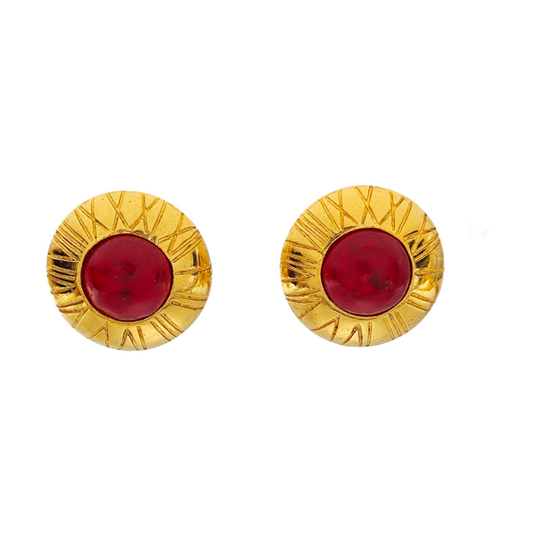 Metal Gold Clip On Earrings