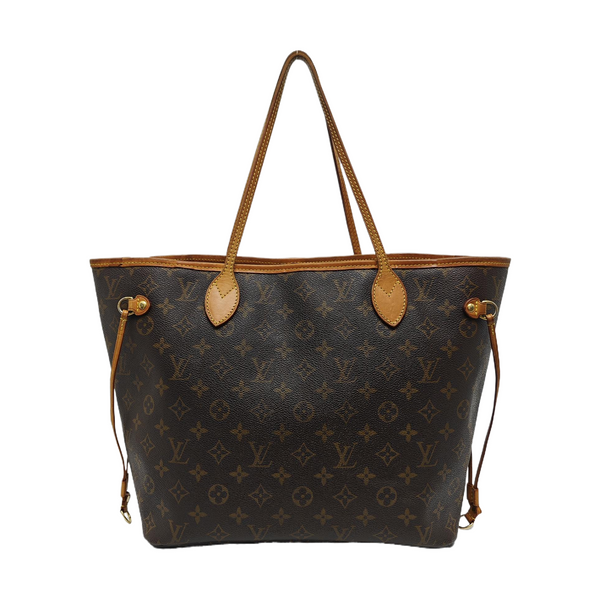 NEVERFULL MM Monogram Coated Canvas Brown
