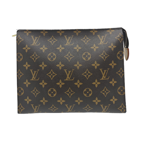 TOILET POCKET 26 Monogram Coated Canvas Brown