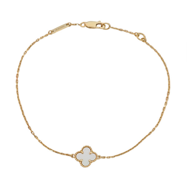 Sweet Alhambra 18k Gold Bracelet