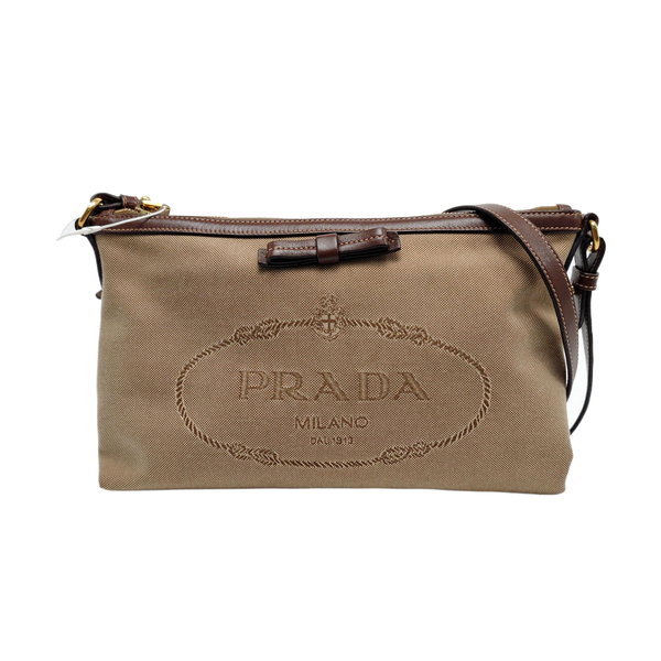 Canvas Shoulder Bag Brown