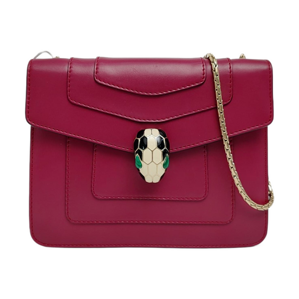 SERPENTI FOREVER Small Calfskin Red