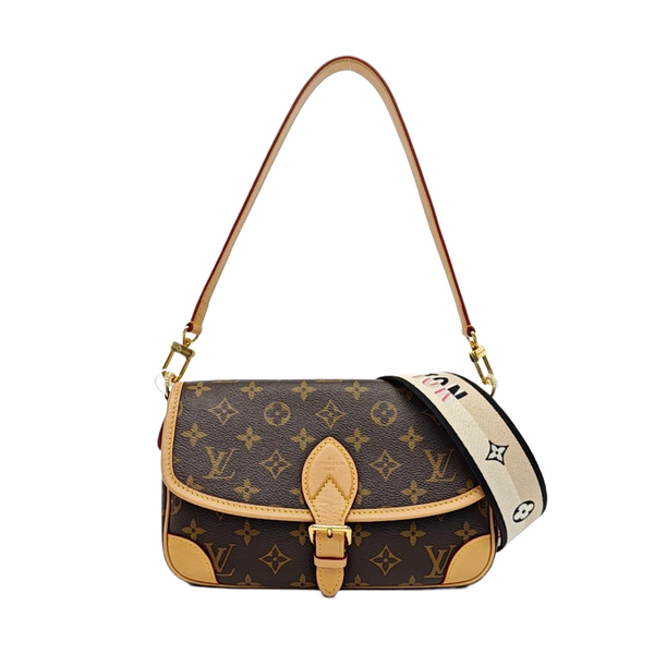 DIANE Monogram Coated Canvas Brown