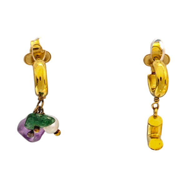 Metal Gold Stud Earrings