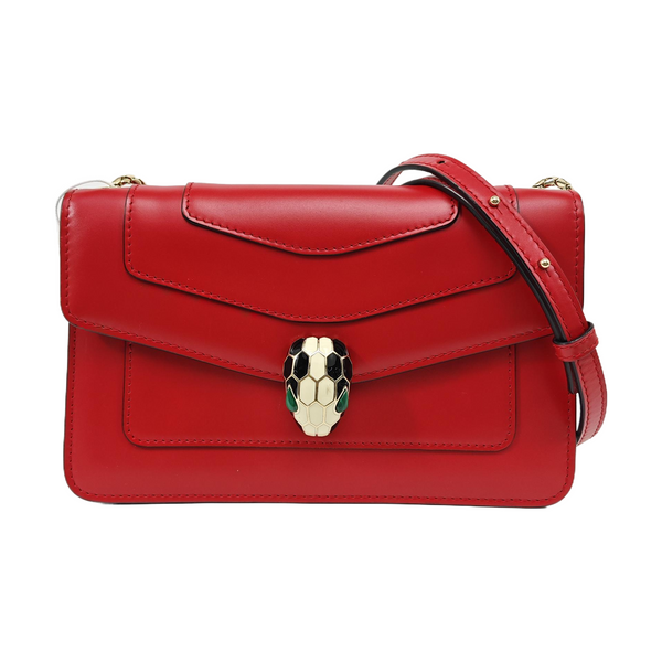 SERPENTI FOREVER Small Calfskin Red