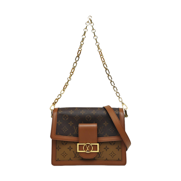DAUPHINE MM Monogram Coated Canvas Brown