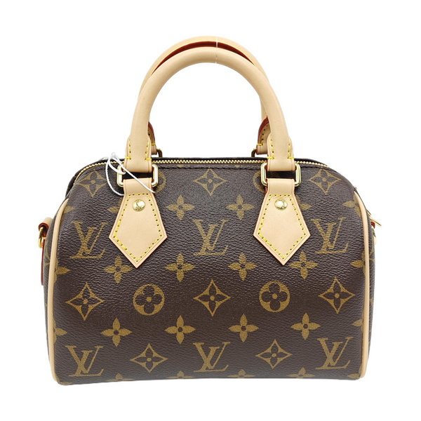 SPEEDY 20 Monogram Coated Canvas Brown