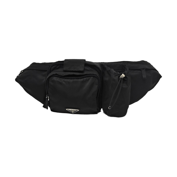 Nylon Crossbody Bag Black