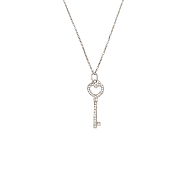 Tiffany Keys Platinum 950 Silver Necklace