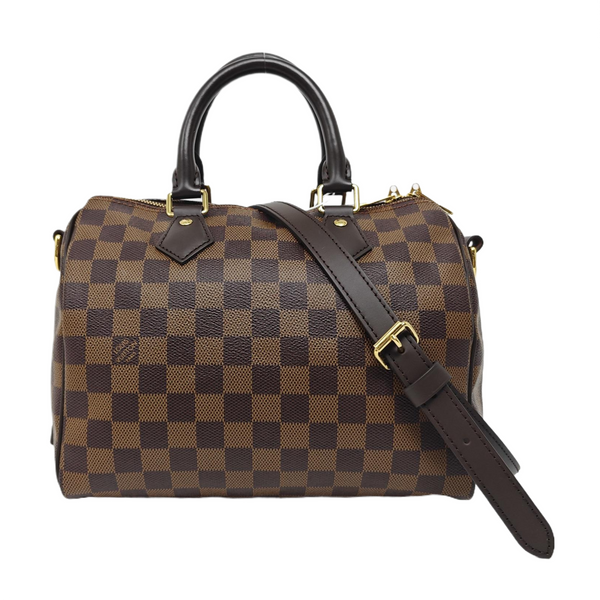 SPEEDY 25 Damier Ebene Coated Canvas Brown