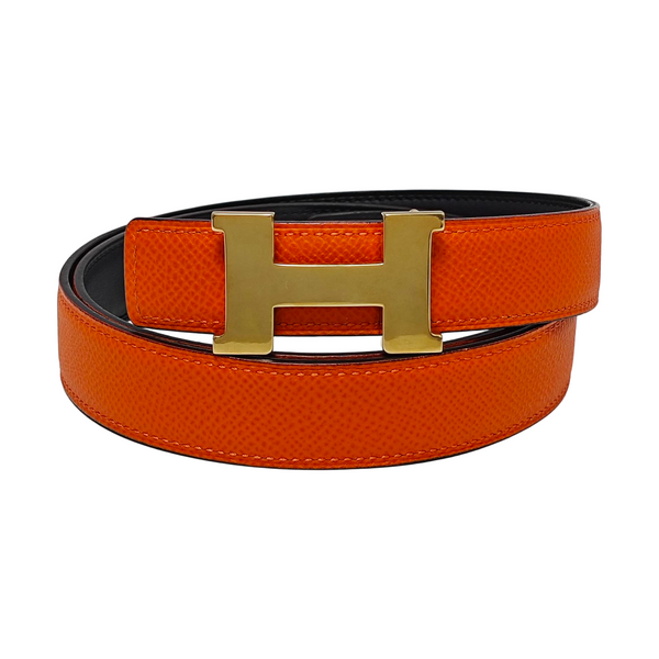 Leather Belt Orange
