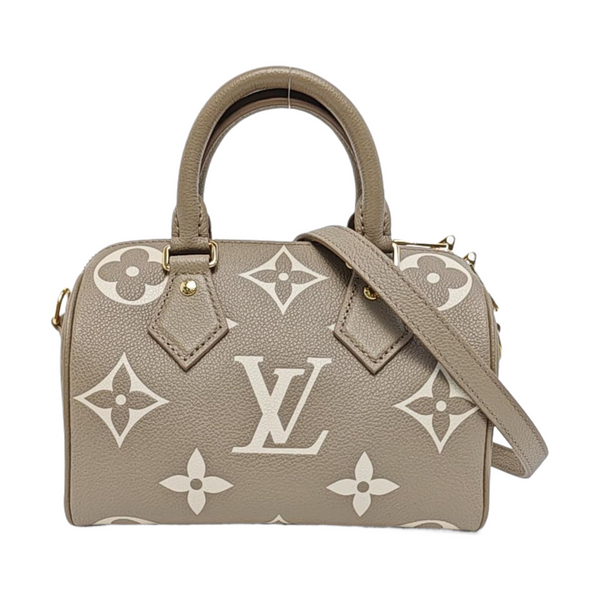 SPEEDY 20 Monogram Calfskin Gray