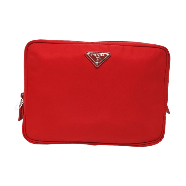 Nylon Clutch Red