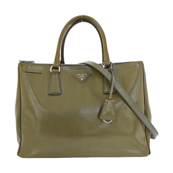 Saffiano Calfskin Tote Bag Large Green