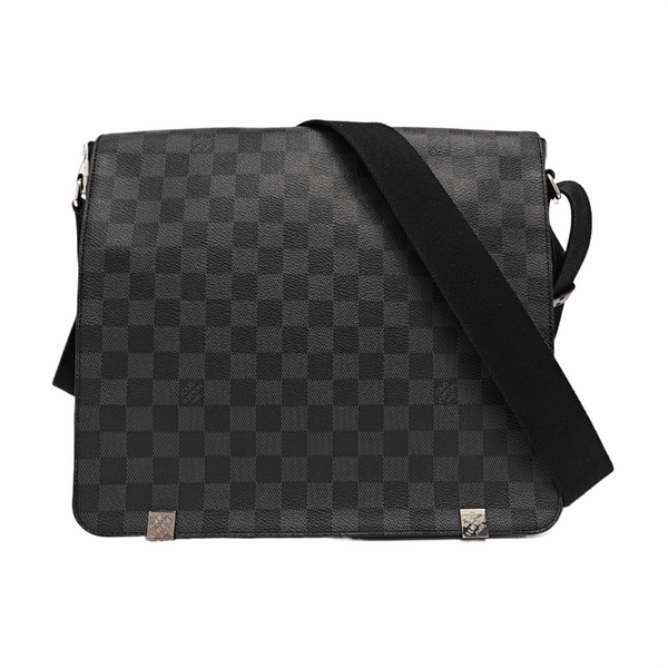 DISTRICT MM Damier Graphite Coated Canvas Gray