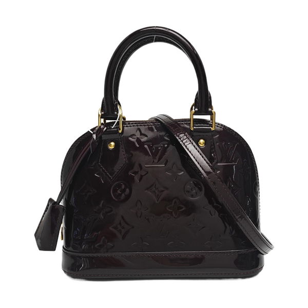 ALMA BB Monogram Patent Leather Red