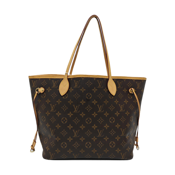 NEVERFULL MM Monogram Coated Canvas Brown