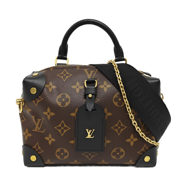 PETITE MALLE Monogram Coated Canvas Brown