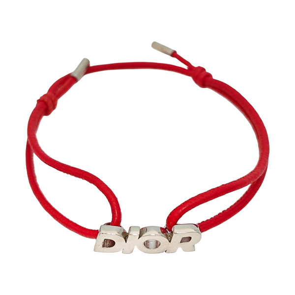 Dio(r)evolution Leather Red Bracelet