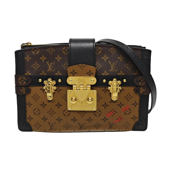 TRUNK Monogram Coated Canvas Brown