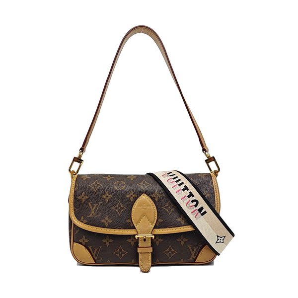 DIANE Monogram Coated Canvas Brown