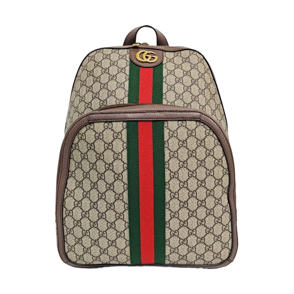 Ophidia Medium Monogram Coated Canvas Beige