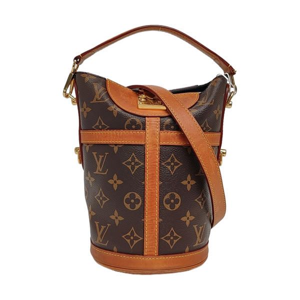 DUFFLE Monogram Coated Canvas Brown