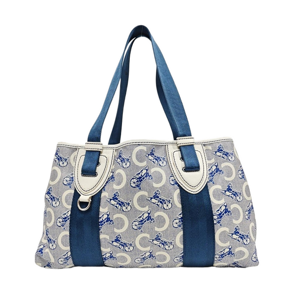 Coated Canvas Tote Bag Gray